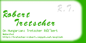 robert tretscher business card